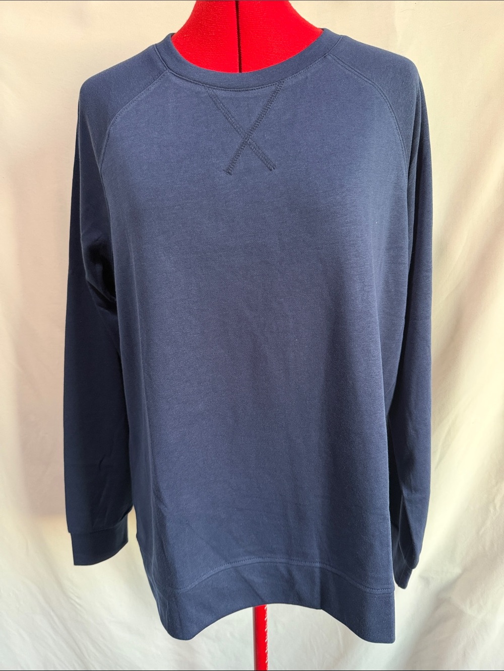 Women's Navy Blue Crewneck Sweatshirt